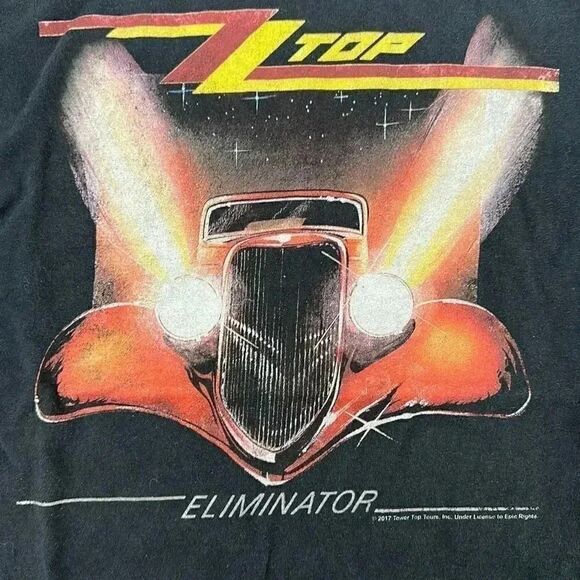 ZZ Top Eliminator 2017 Tower Top Tours T-Shirt - Picture 4 of 7